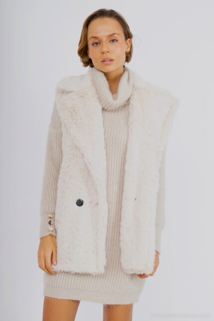 Veste fausse fourrure