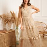 robe longue en tulle