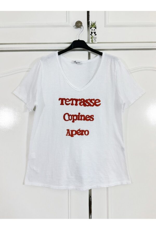 Tee-shirt terrasse apéro copine