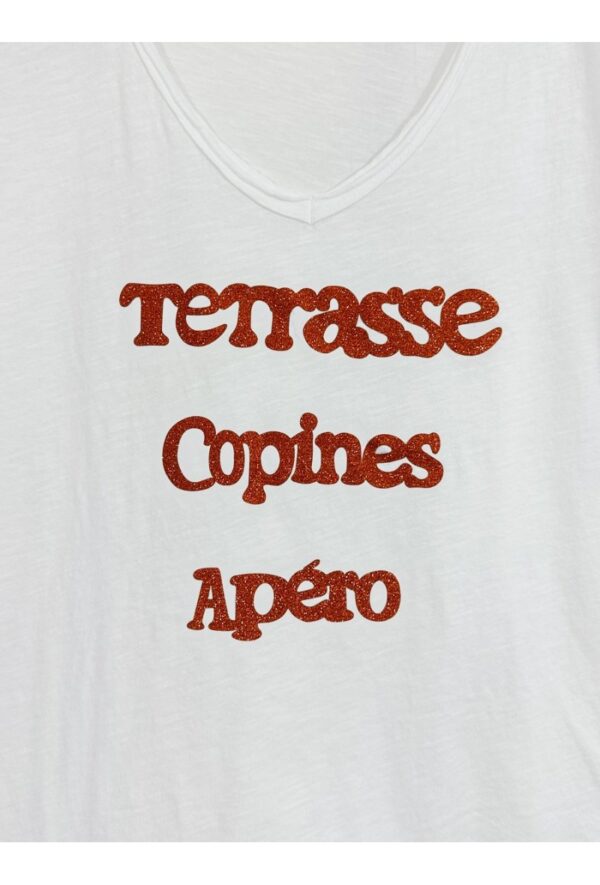 Tee-shirt terrasse apéro copine