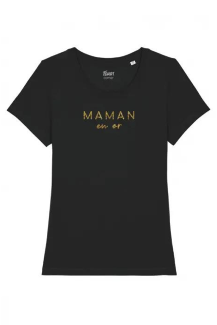 tee-shirt maman en or