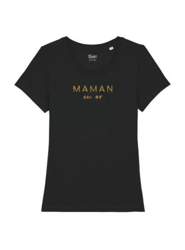 tee-shirt maman en or